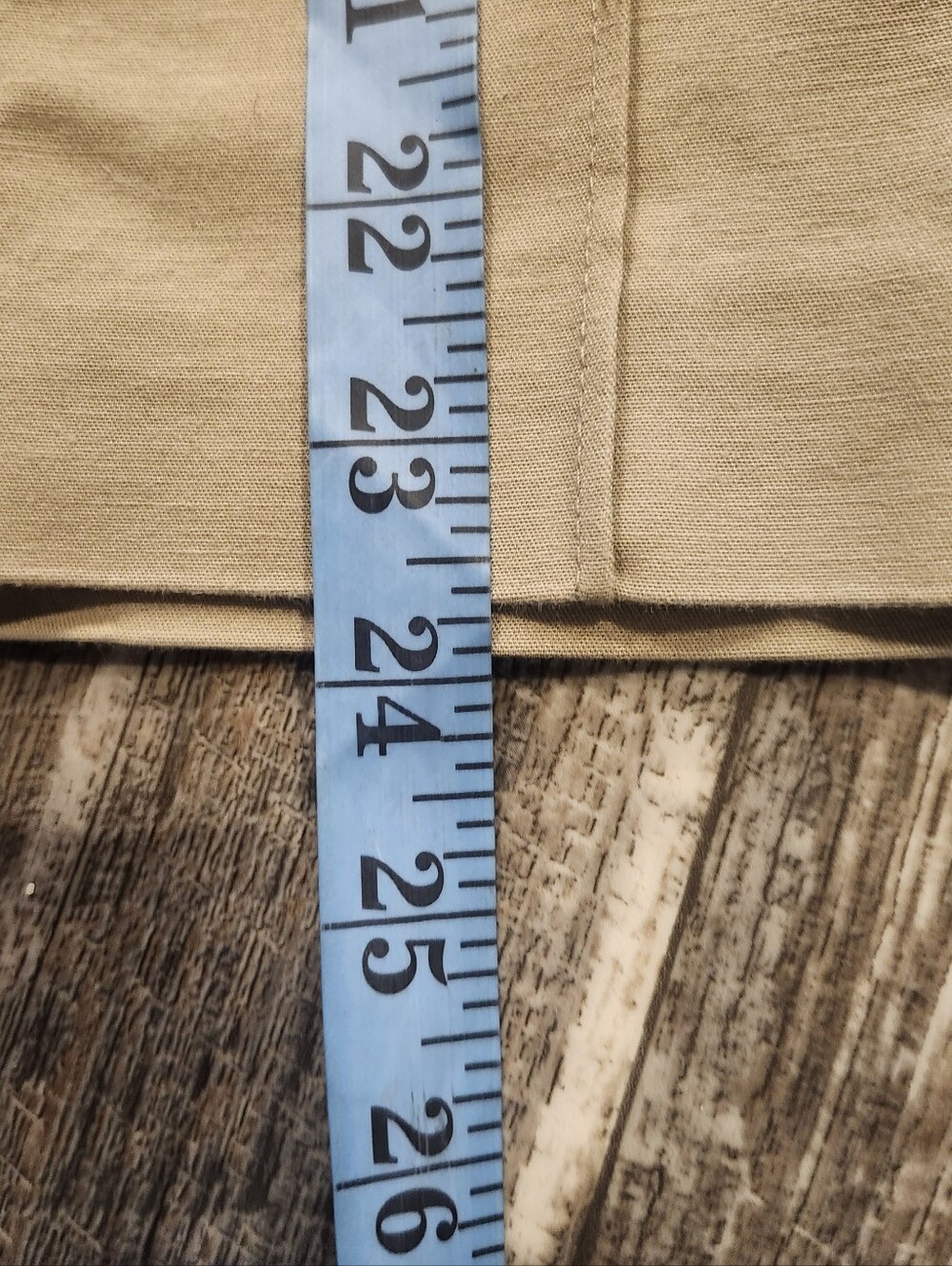 Worthington Petite Khaki Button Front Pencil Skirt | Women's 6P | Lined Business - Picture 8 of 9